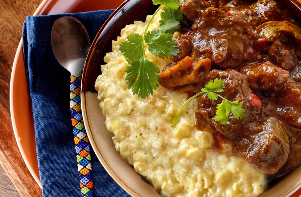  Lamb Curry & Creamy Samp (with Nyala)