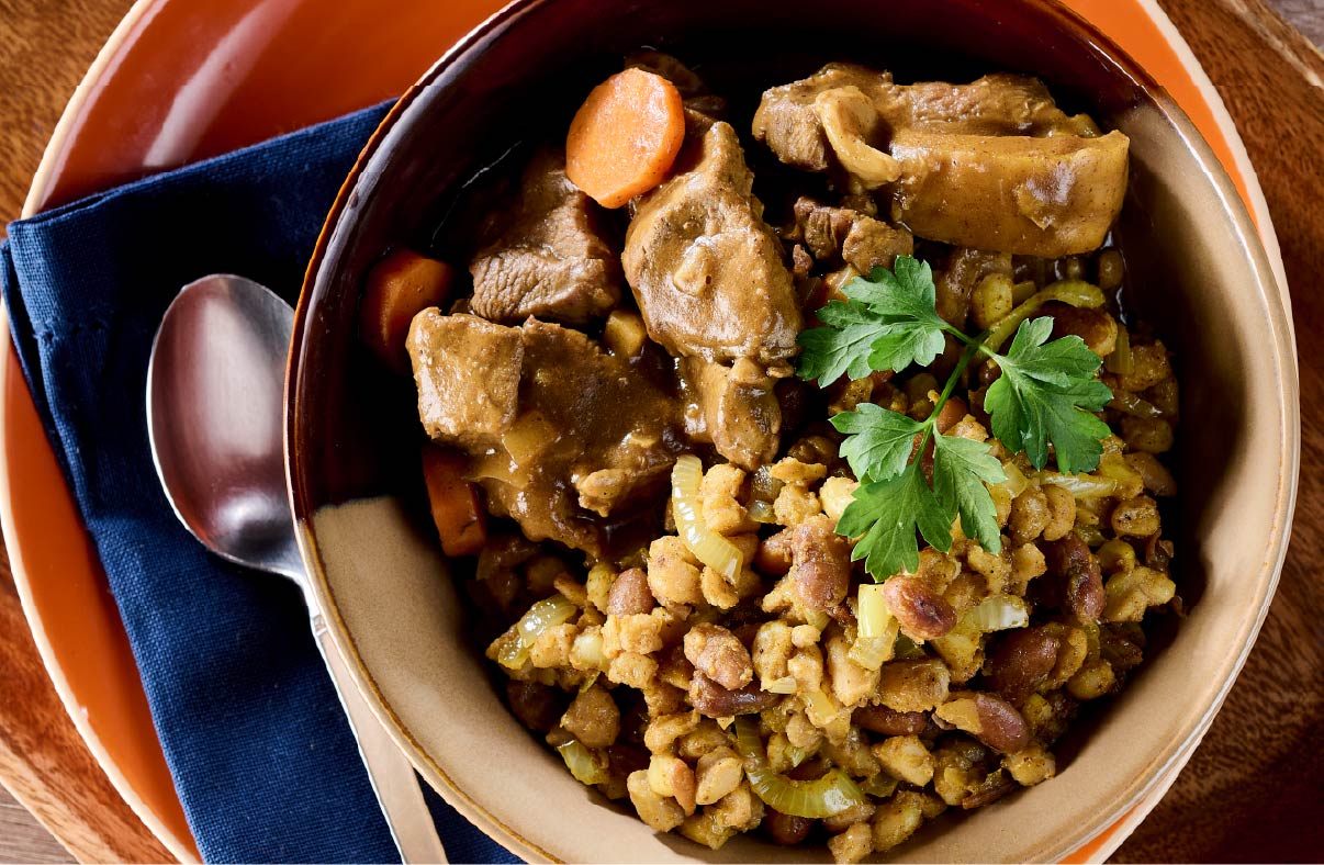  Curried Samp & Beans with Beef (with Nyala)