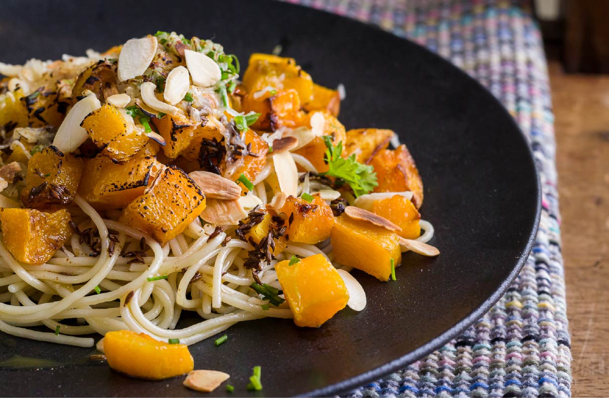 Roasted Butternut Spaghetti (with Sunblest)