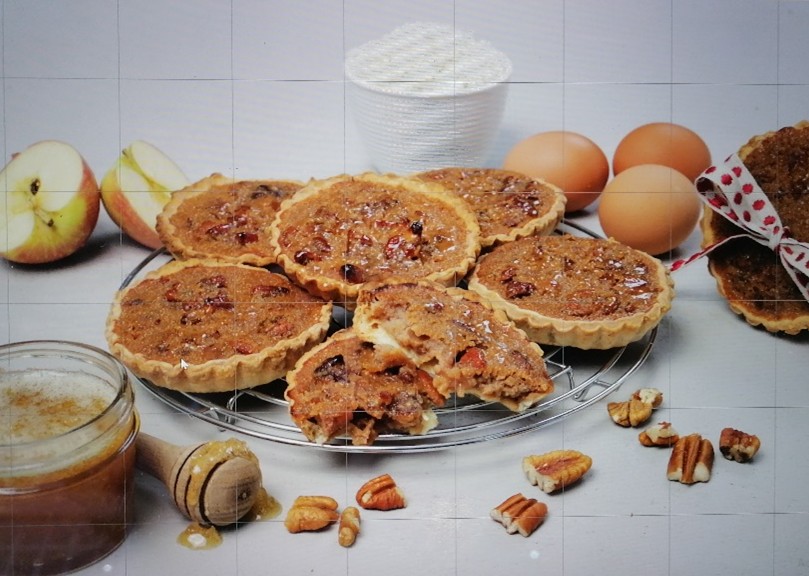 Caramel, Pecan and Apple Rice Tarts