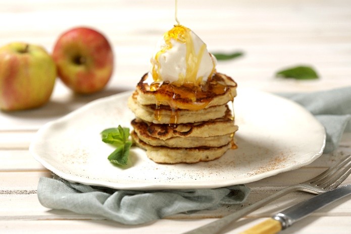 Rice Flap Jacks with Apple and Cinnamon