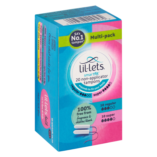 Non-Applicator Tampons Multipack Super